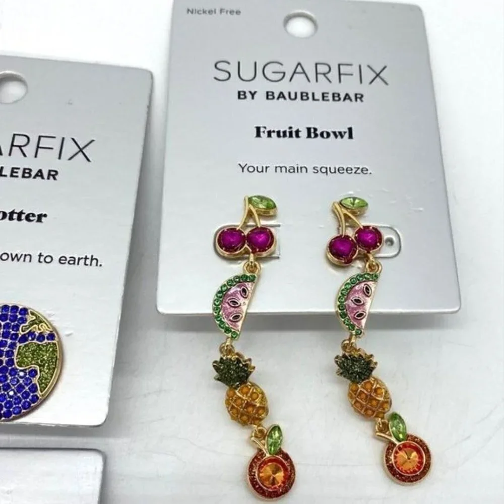 Sugarfix By Baublebar 9 Piece Earrings Lot New